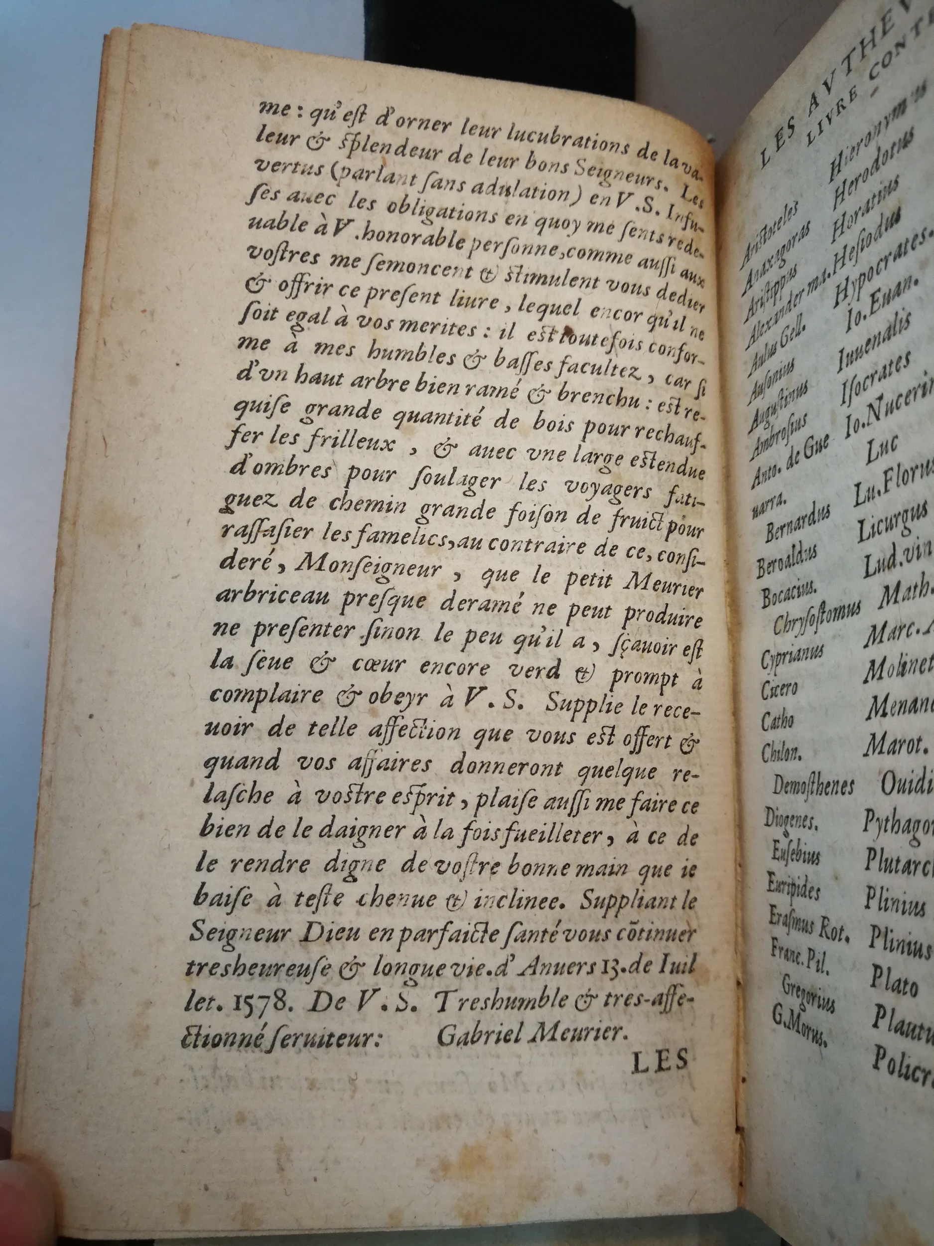 1617 - François Lefebvre - Trésor de sentences dorées et argentées - BM Marseille