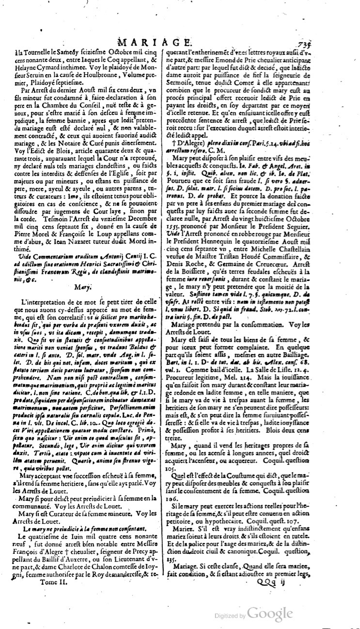 1629 - Veuve Nicolas Buon - Trésor du droit français (21754 T. 2) - BM Lyon