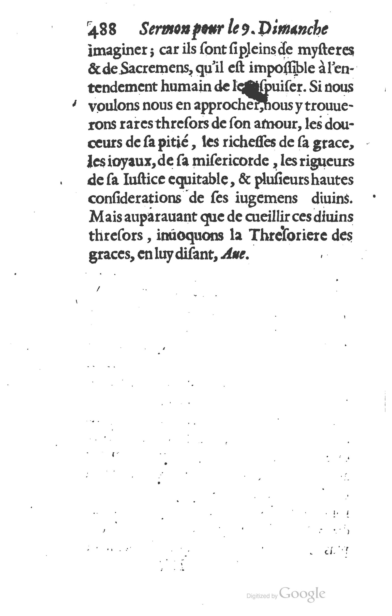 1629 - Manassés de Préaulx - Sermons ou Trésors de la piété chrétienne - BM Lyon