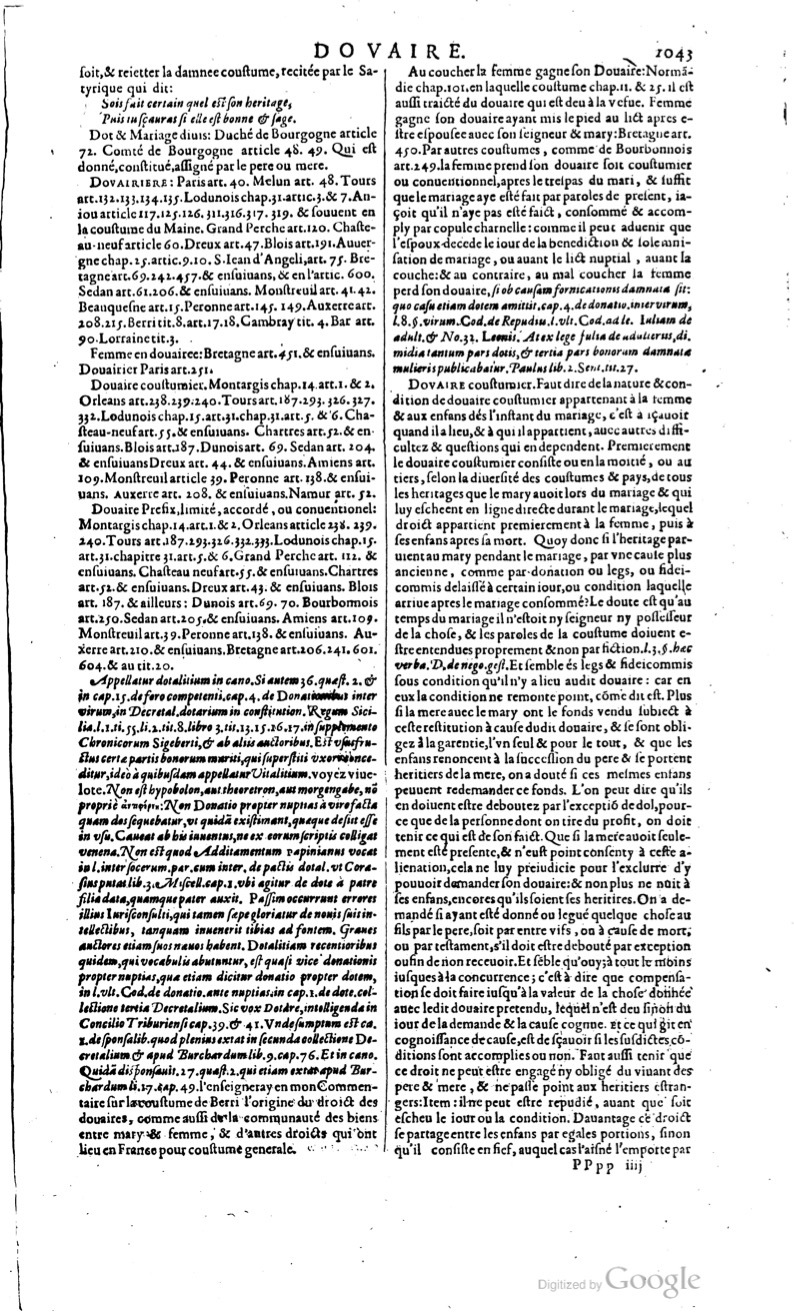 1629 - Veuve Nicolas Buon - Trésor du droit français (29620 T. 1) - BM Lyon