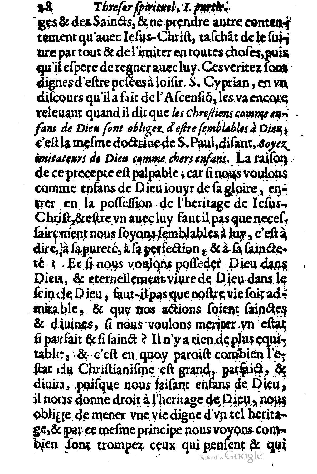 1635 - Sébastien Huré - Trésor spirituel contenant les obligations - BM Lyon