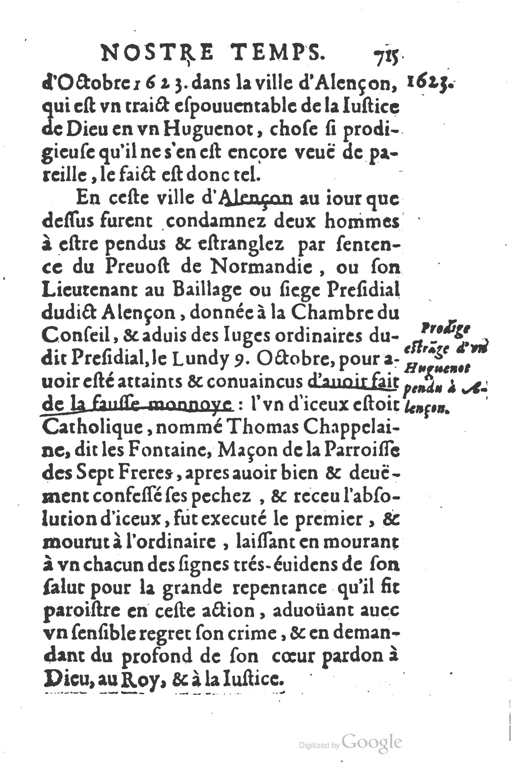 1626 - Joseph Bouillerot - Trésor de l’histoire générale de notre temps - BSB Munich