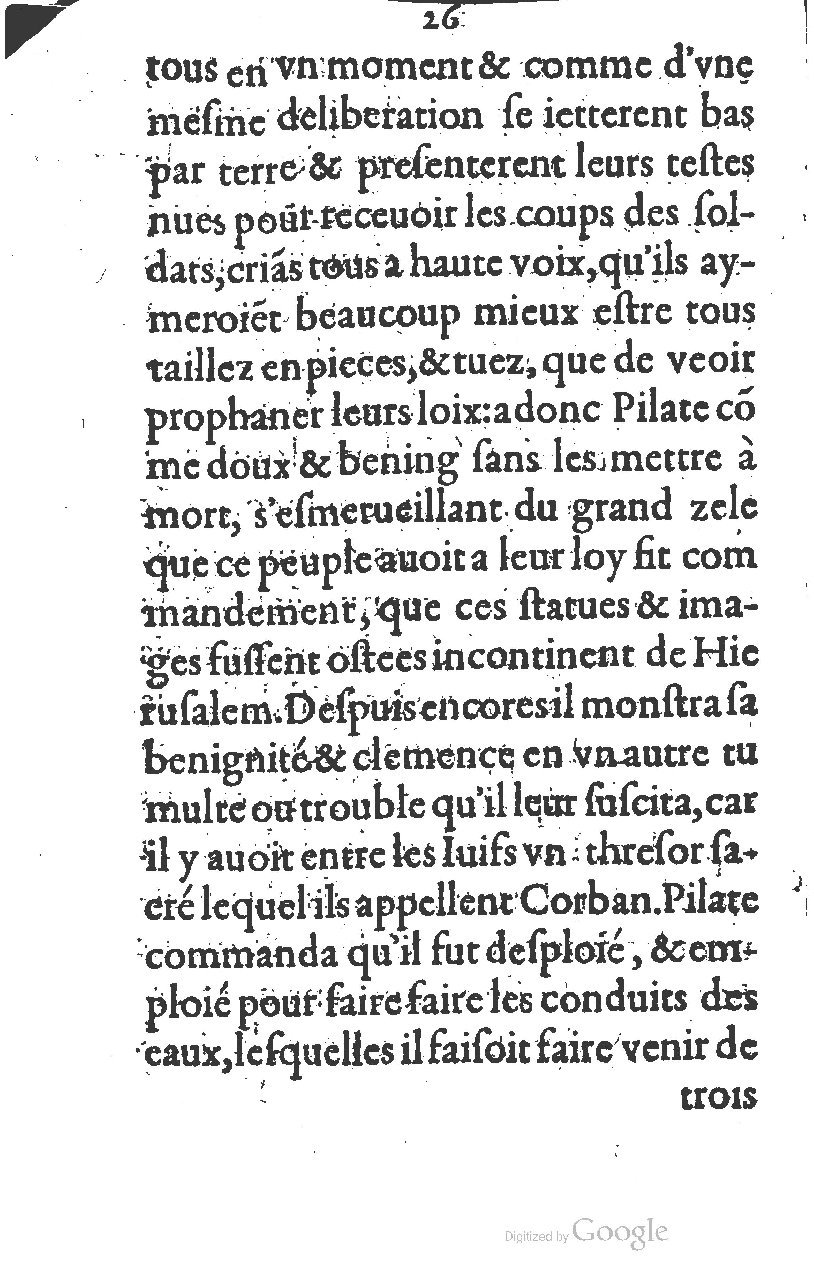 1581 - Jean Stratius - Trésor de Ponce Pilate - BM Lyon