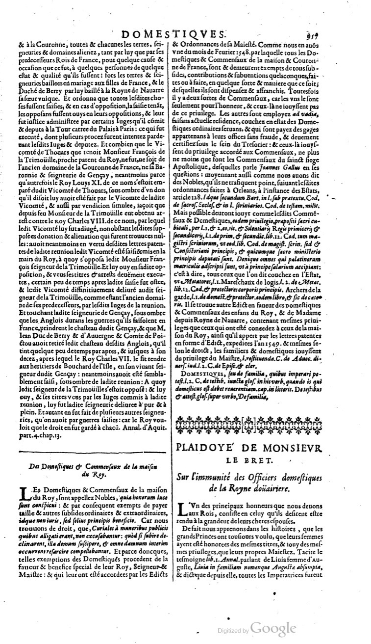 1629 - Veuve Nicolas Buon - Trésor du droit français (21754 T. 1) - BM Lyon