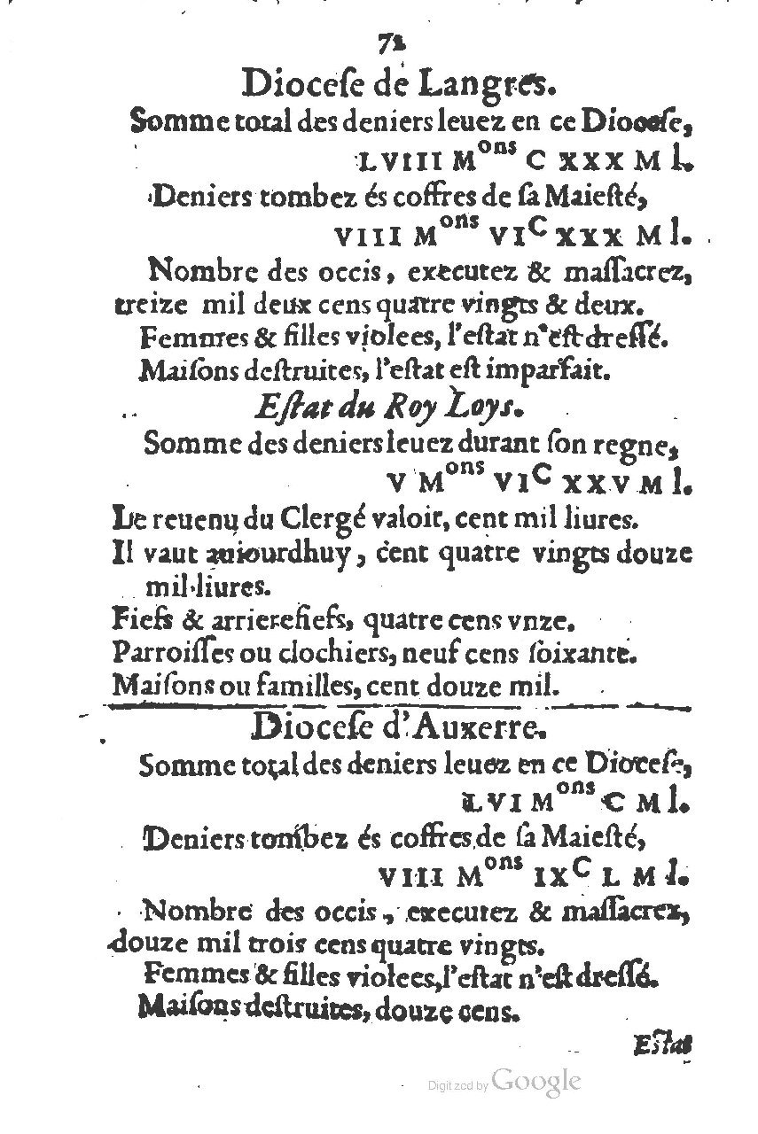1581 - s.n. - Secret des trésors de France (Livre II) - BSB Munich