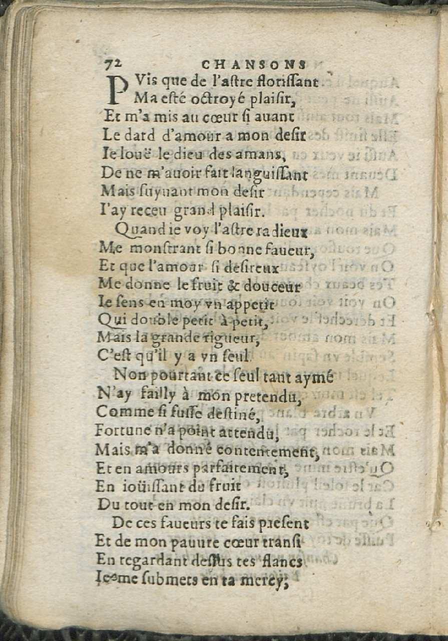 1575 - Pierre Brenouzet - Trésor de tous les recueils de chansons, tant amoureuses, rustiques, que musicales - Det KLG Copenhague