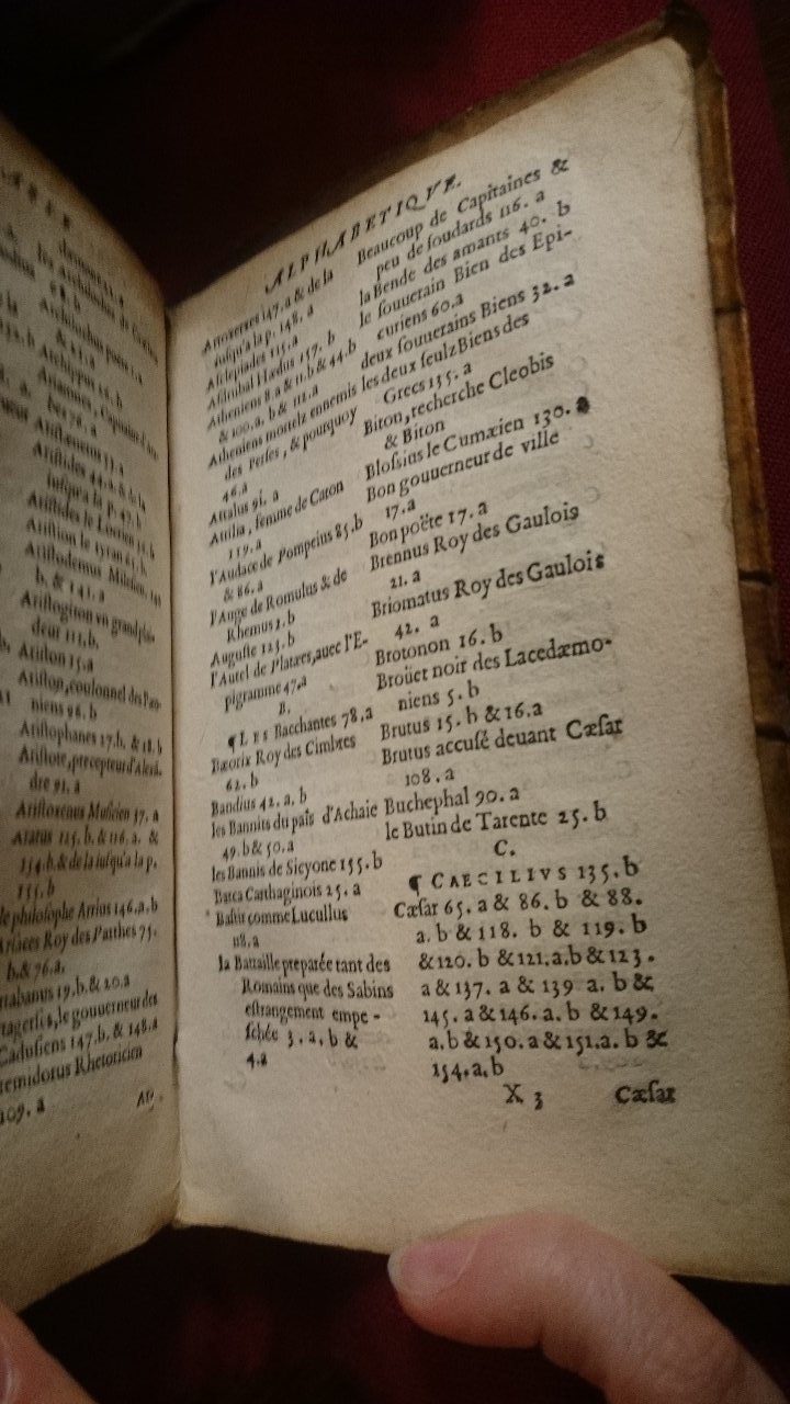 1568 - Willem Silvius - Trésor des vies de Plutarque - BnF
