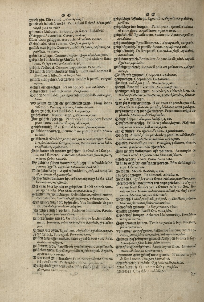 1573 - Christophe Plantin - Trésor du langage bas-allemand - Greifswald