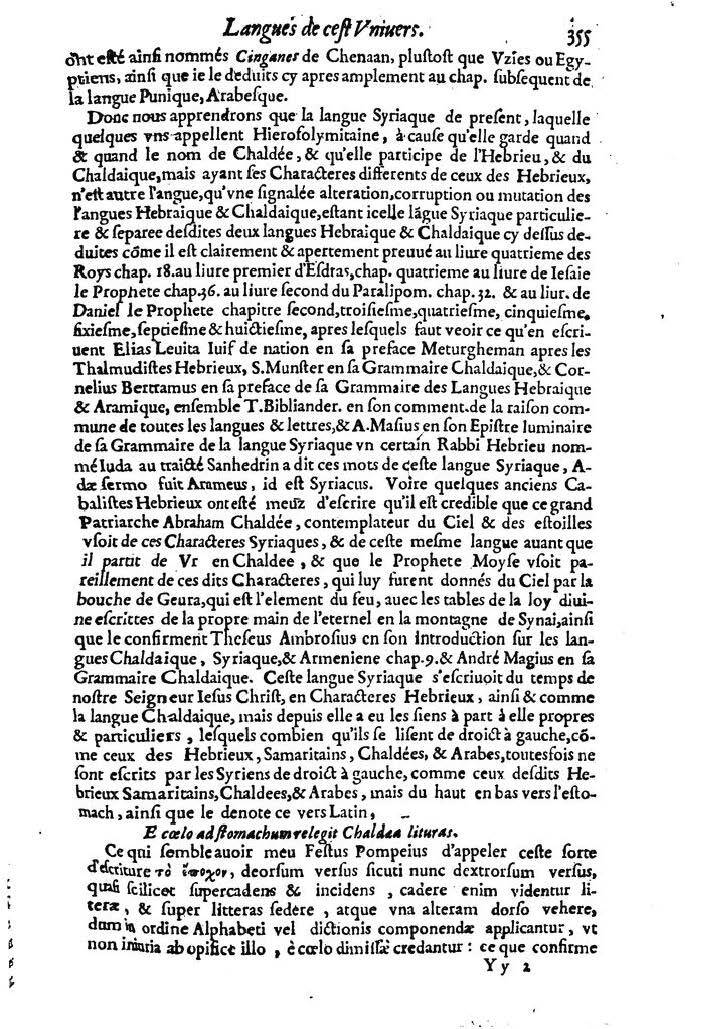 1613 - Matthieu Berjon - Trésor de l’histoire des langues de cet univers - BM Lyon