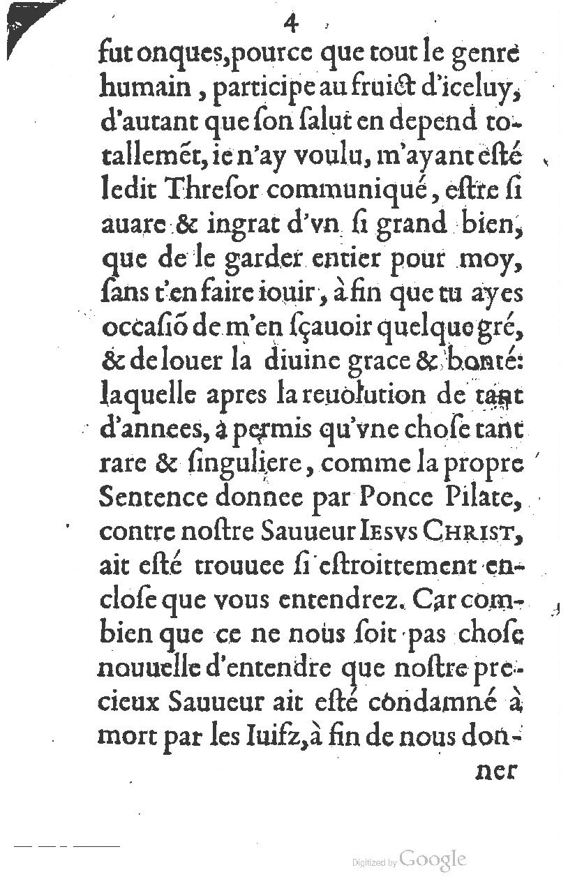 1581 - Jean Stratius - Trésor de Ponce Pilate - BM Lyon