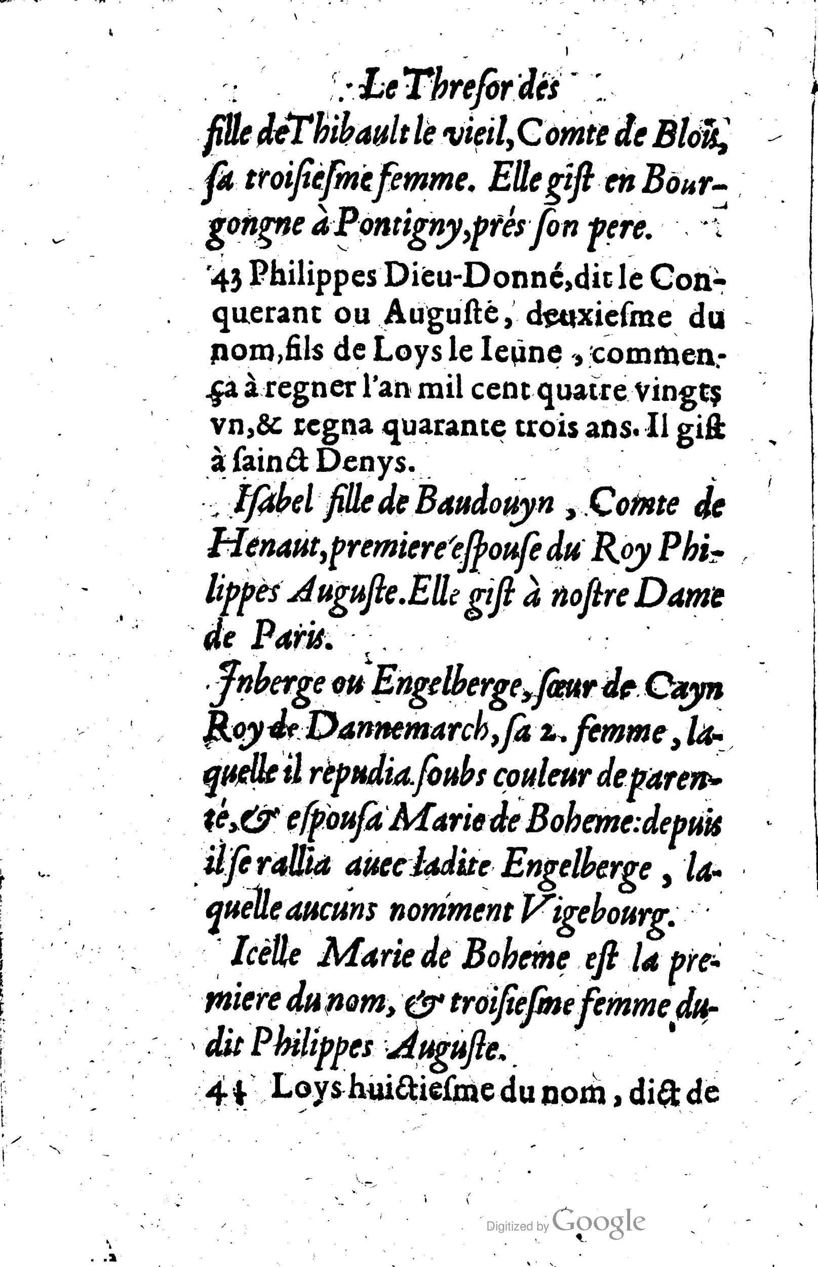 1619 - Jean Corrozet - Trésor des histoires de France - Anvers Musée Plantin-Moretus