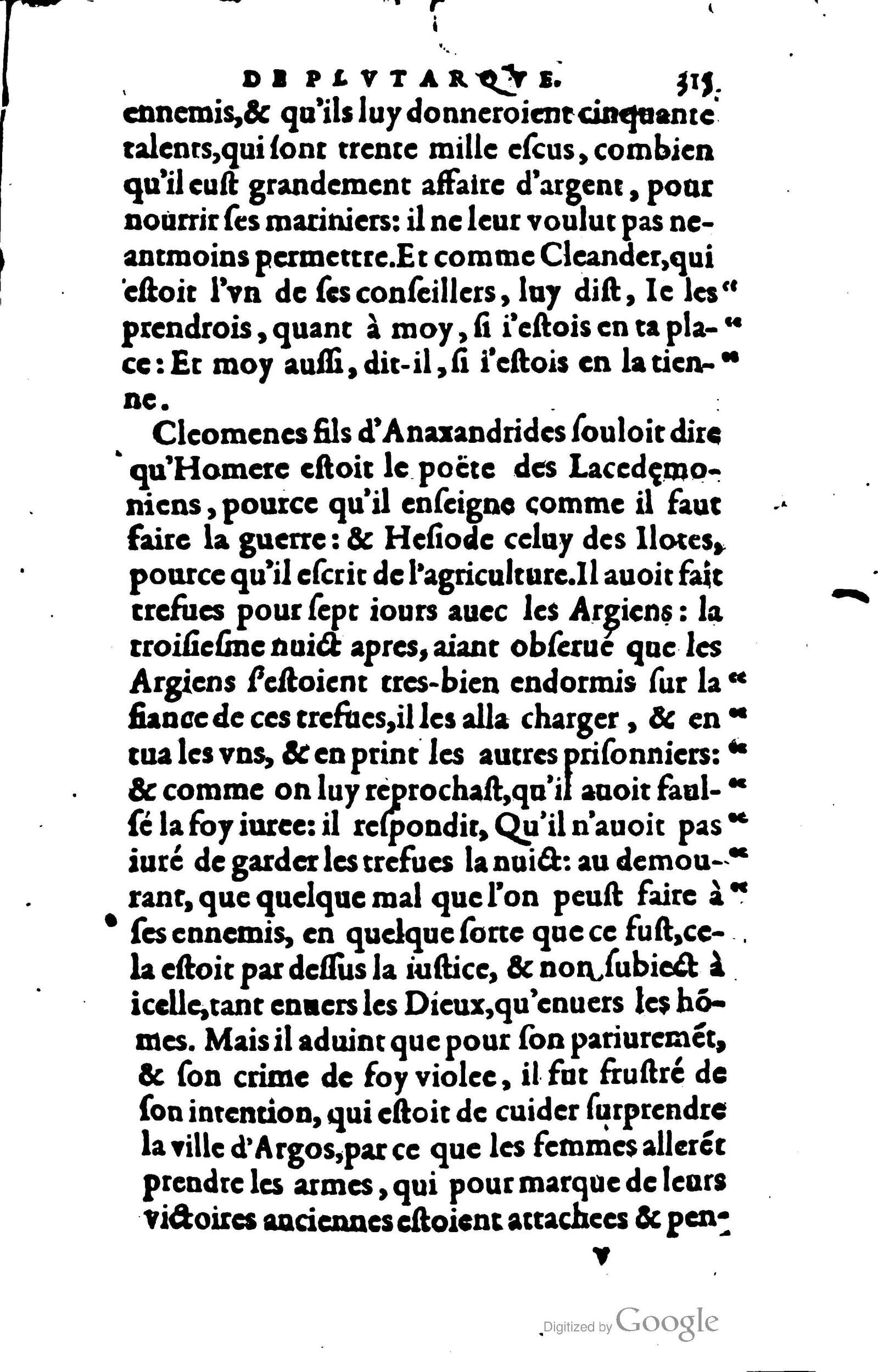 1578 - Jean Poupy - Trésor des morales de Plutarque - BSB Munich