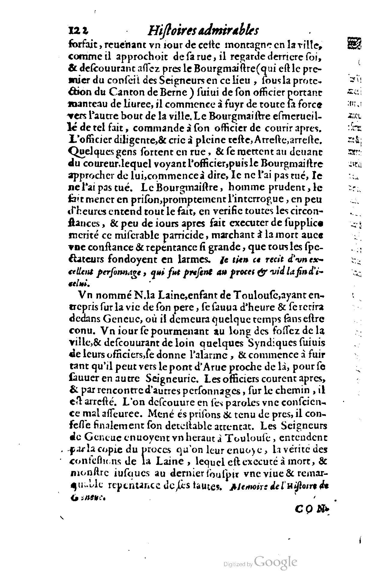 1620 - Samuel Crespin - Trésor d’histoires admirables et mémorables - BCU Lausanne