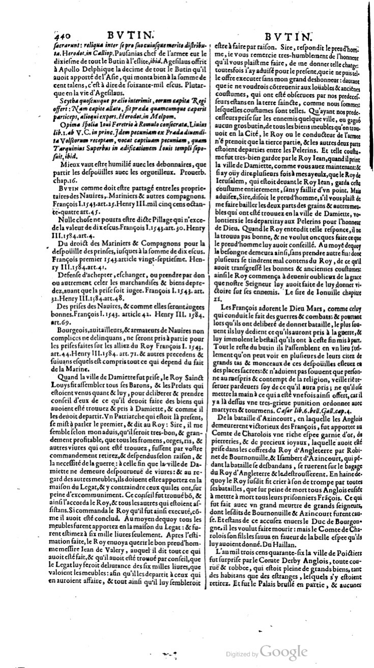 1629 - Veuve Nicolas Buon - Trésor du droit français (21754 T. 1) - BM Lyon
