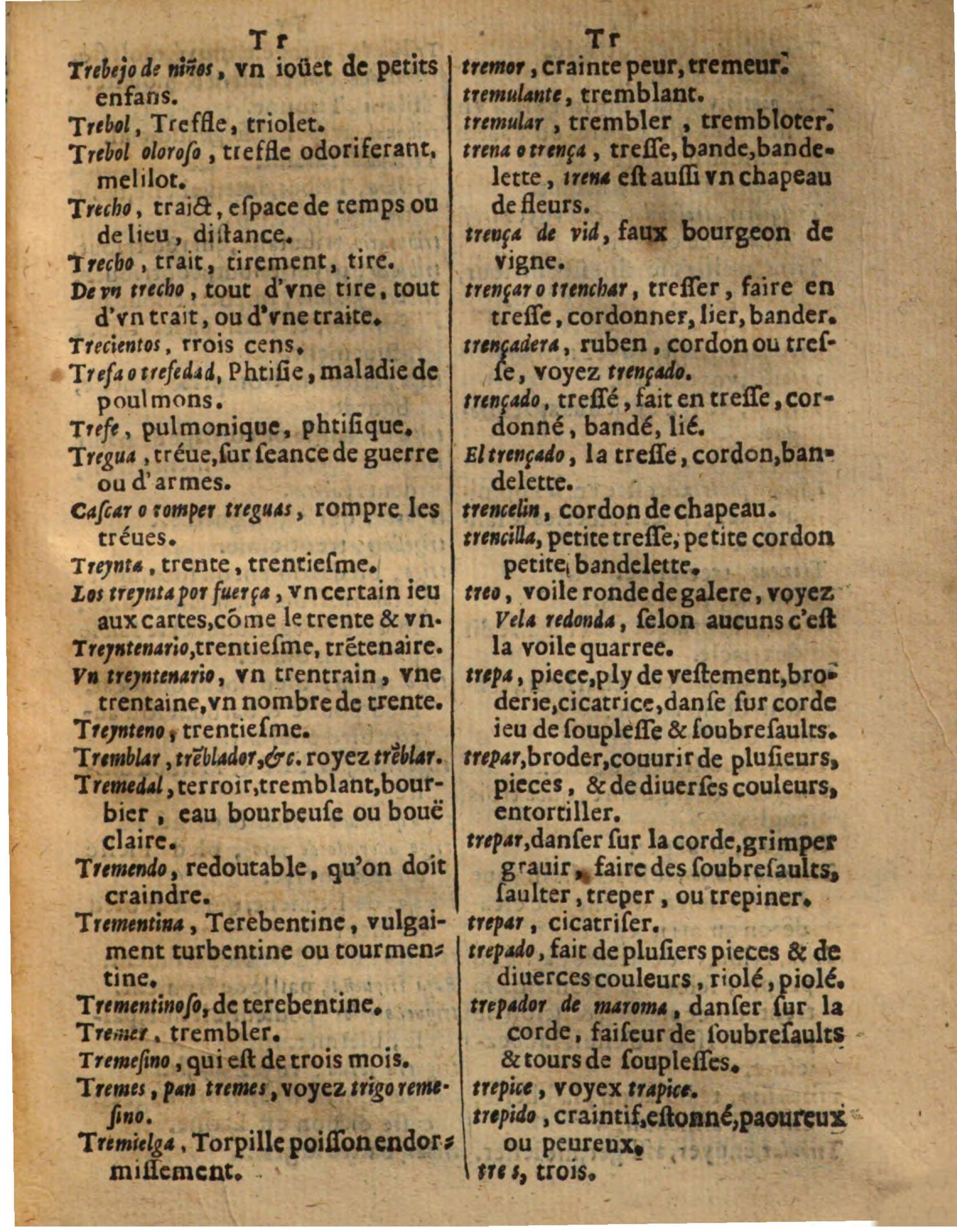 1625 - Hubert Antoine - Trésor des deux langues espagnole et française - Augsbourg