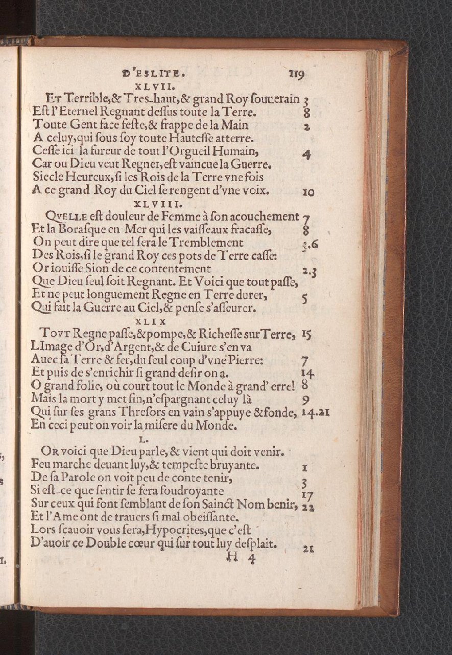 1577 - Jean de Laon - Trésor des 150 psaumes de David - Genève