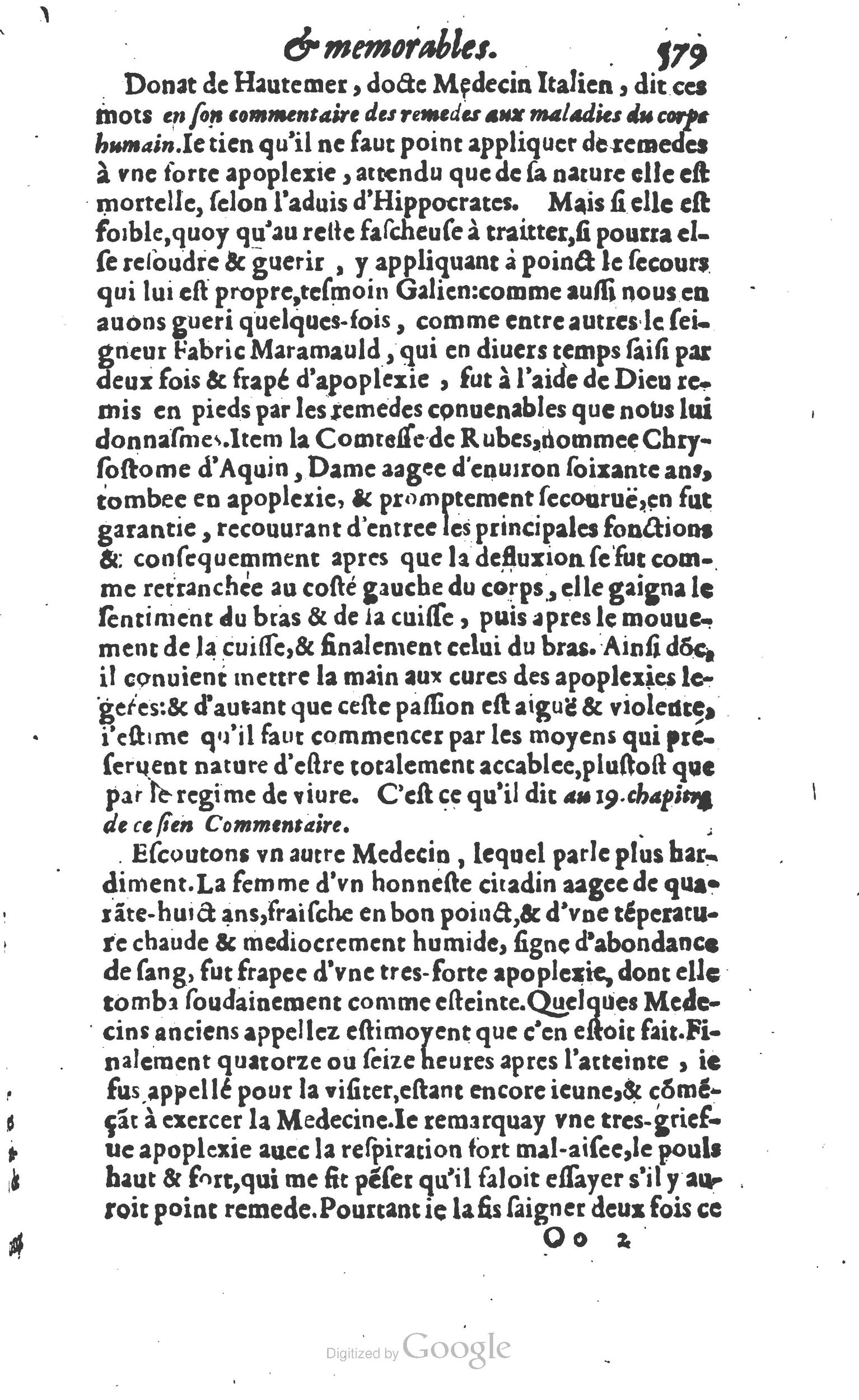 1610 - Paul Marceau - Trésor d’histoires admirables et mémorables - Princeton