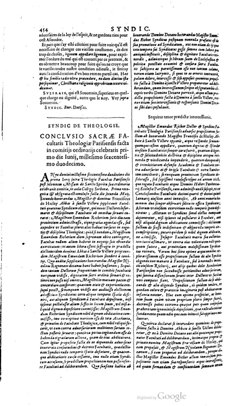 1629 - Veuve Nicolas Buon - Trésor du droit français (21754 T. 3) - BM Lyon