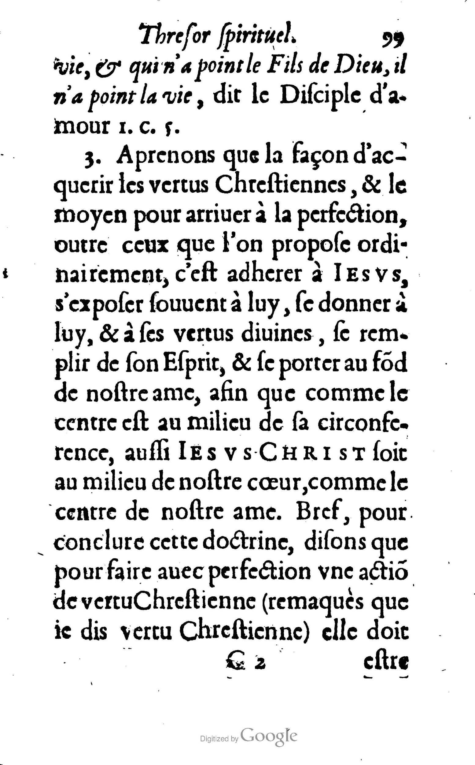 1633 - François Waudré - Trésor spirituel contenant les excellences du christianisme - BM Lyon
