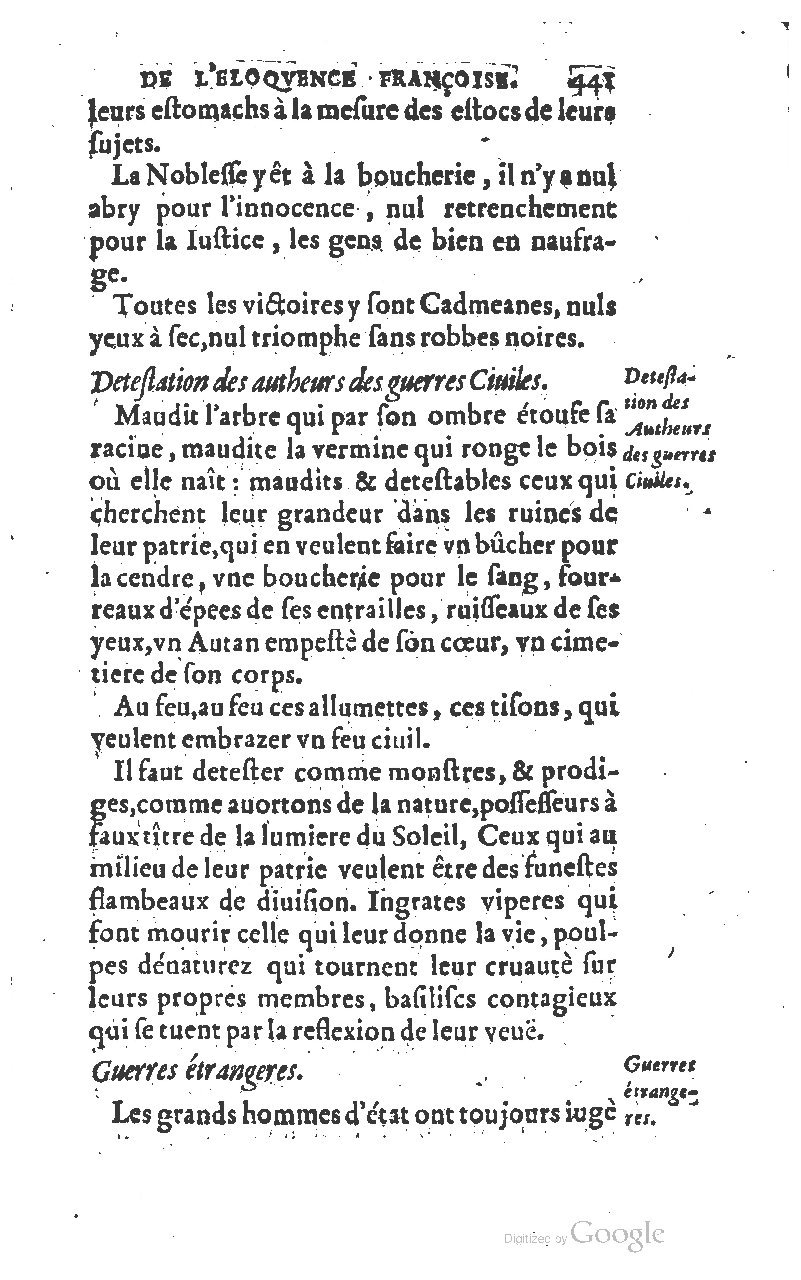 1610 - Louis Coste - Trésor de l’éloquence française (Seconde partie) - BM Lyon