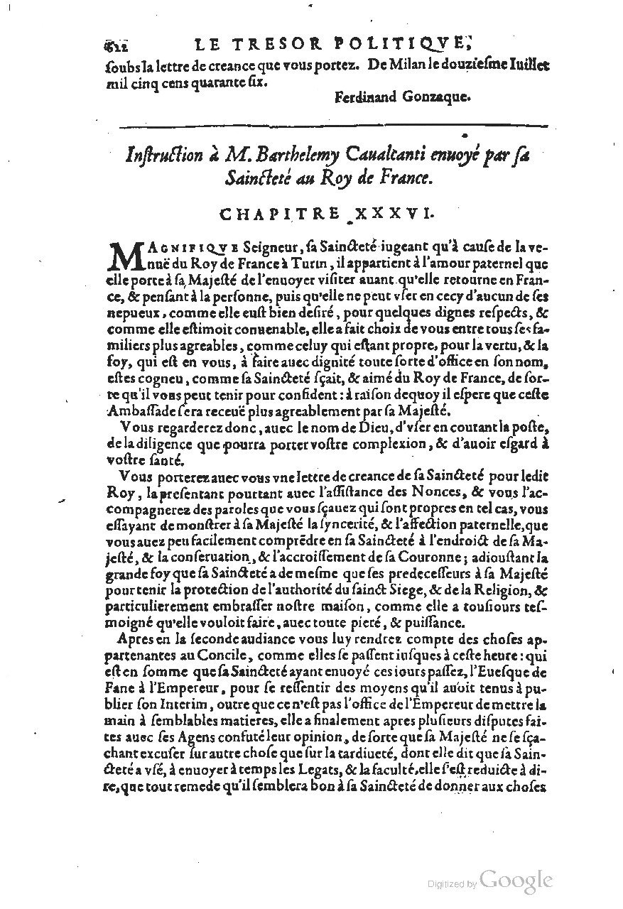 1611 - Pierre Chevalier - Trésor politique - UGent