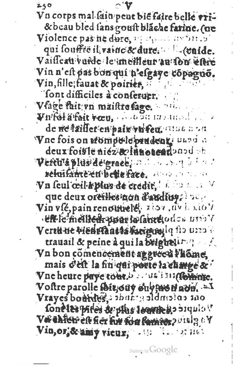 1581 - Nicolas Bonfons  - Trésor des sentences dorées - Princeton