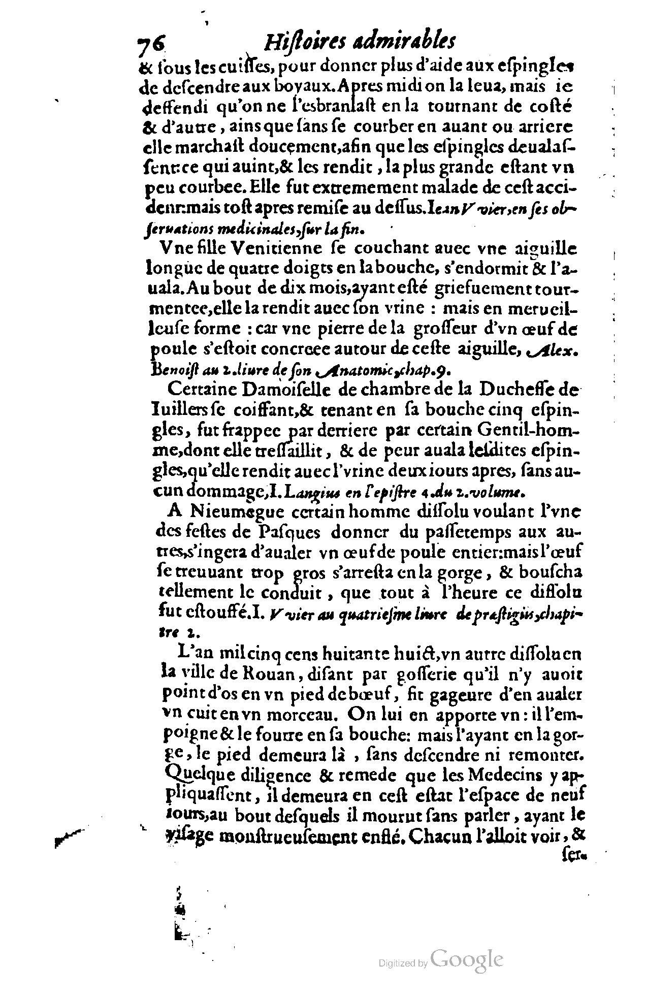 1620 - Samuel Crespin - Trésor d’histoires admirables et mémorables - BCU Lausanne