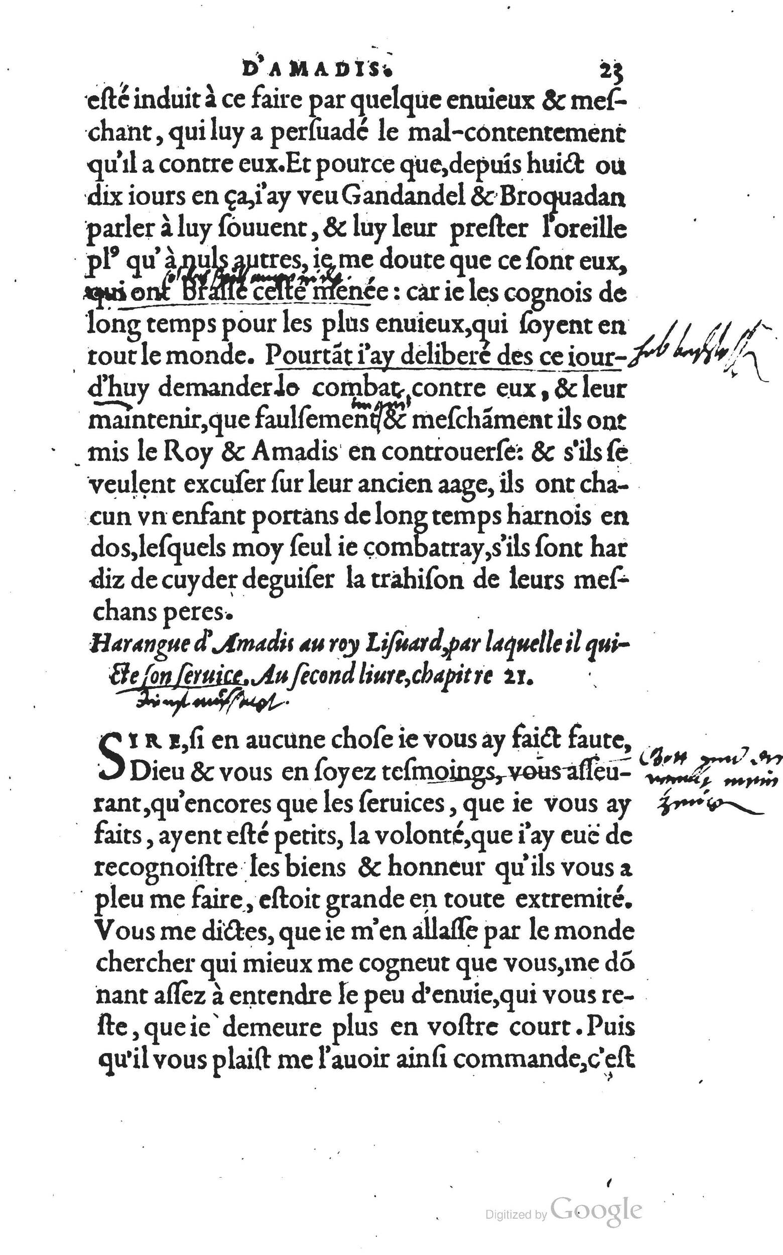 1560 - Vincent Sertenas et Gilles Robinot - Trésor des Amadis - British Library