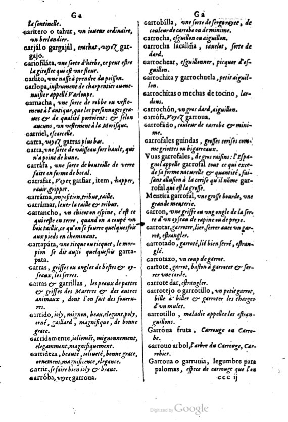 1621 - Adrian Tiffaine - Trésor des deux langues espagnole et française - BM Lyon