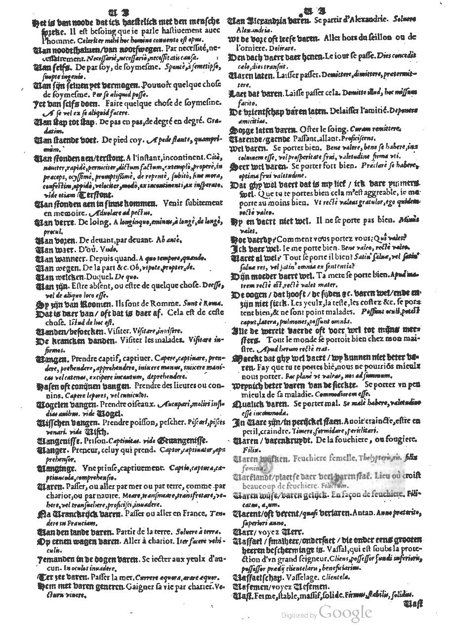 1573 - Christophe Plantin - Trésor du langage bas-allemand - BM Lyon