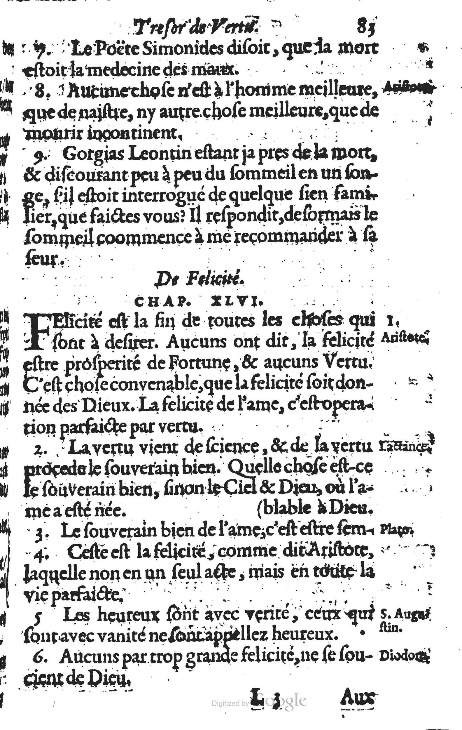 1594 - Cornelis Claesz - Trésor de vertu - BU Leiden 1594 - Cornelis Claesz - Trésor de vertu - BU Leiden