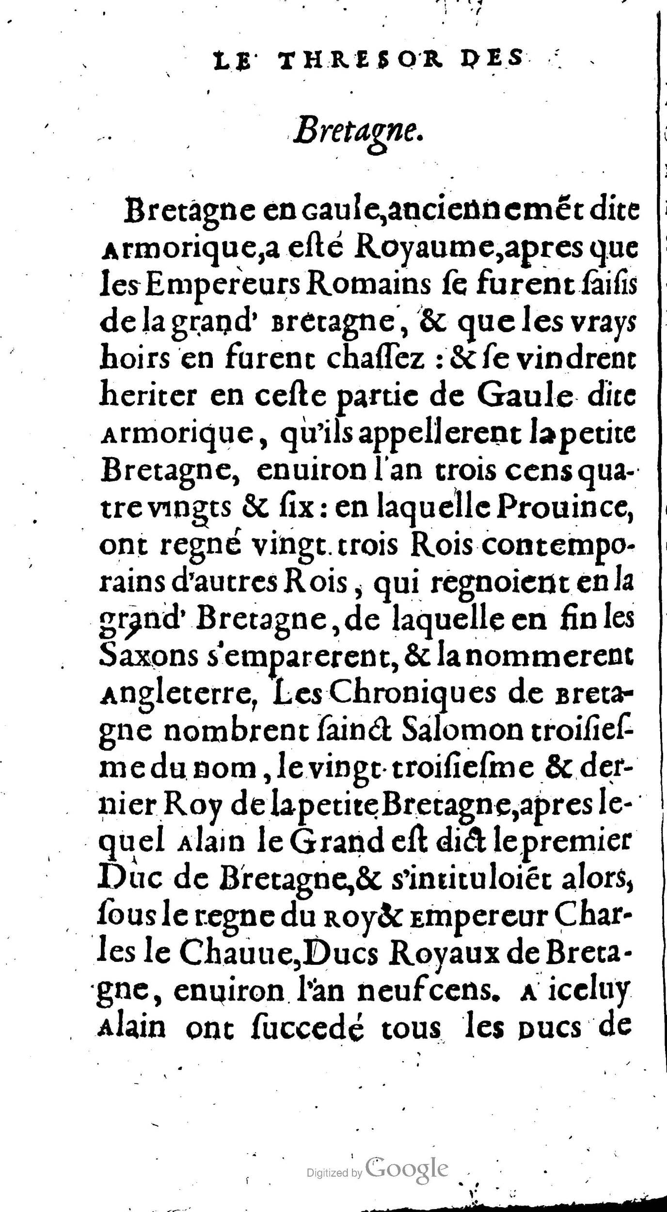 1604 - Galiot Corrozet - Trésor des histoires de France - BnF Arsenal
