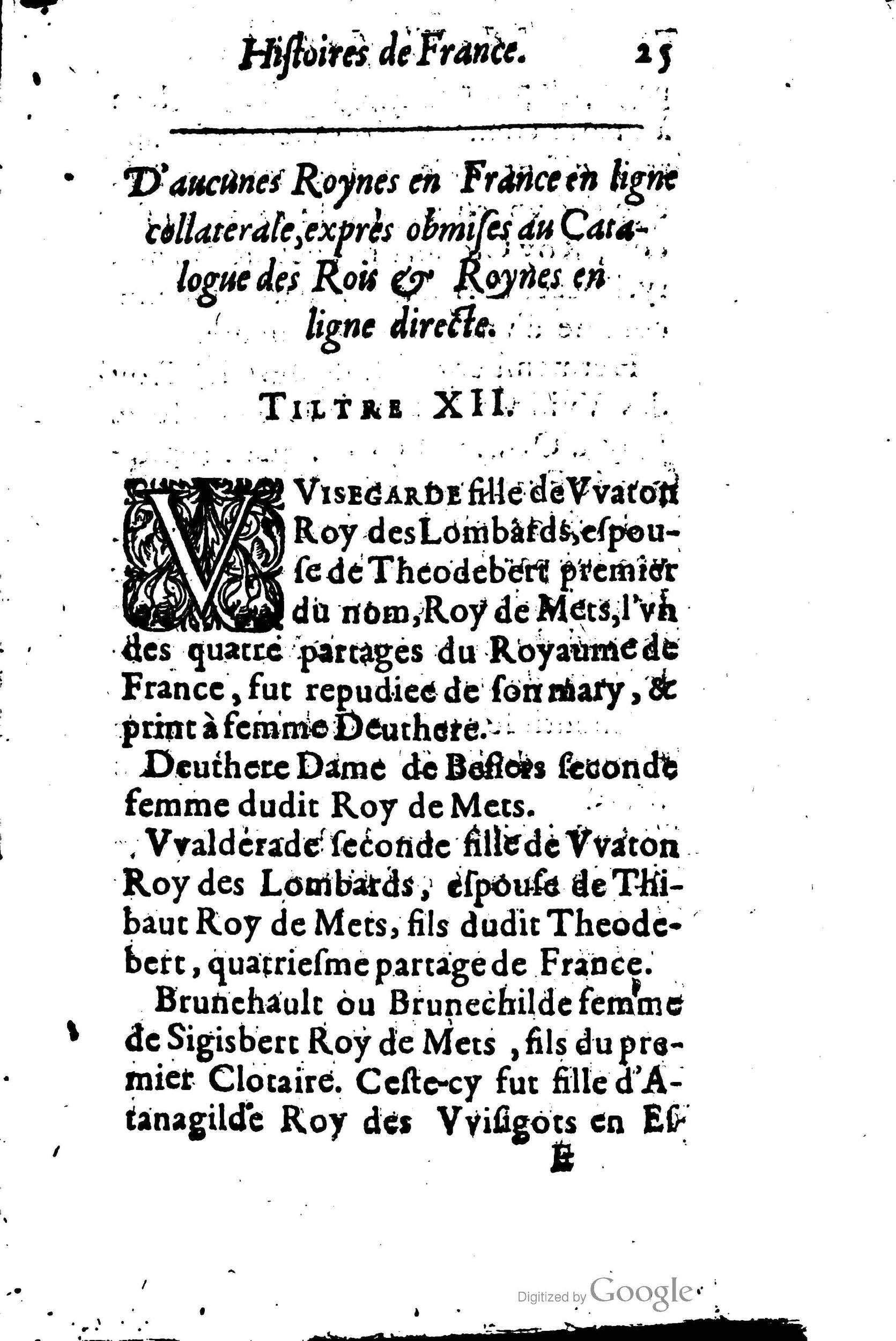 1619 - Jean Corrozet - Trésor des histoires de France - BSB Munich