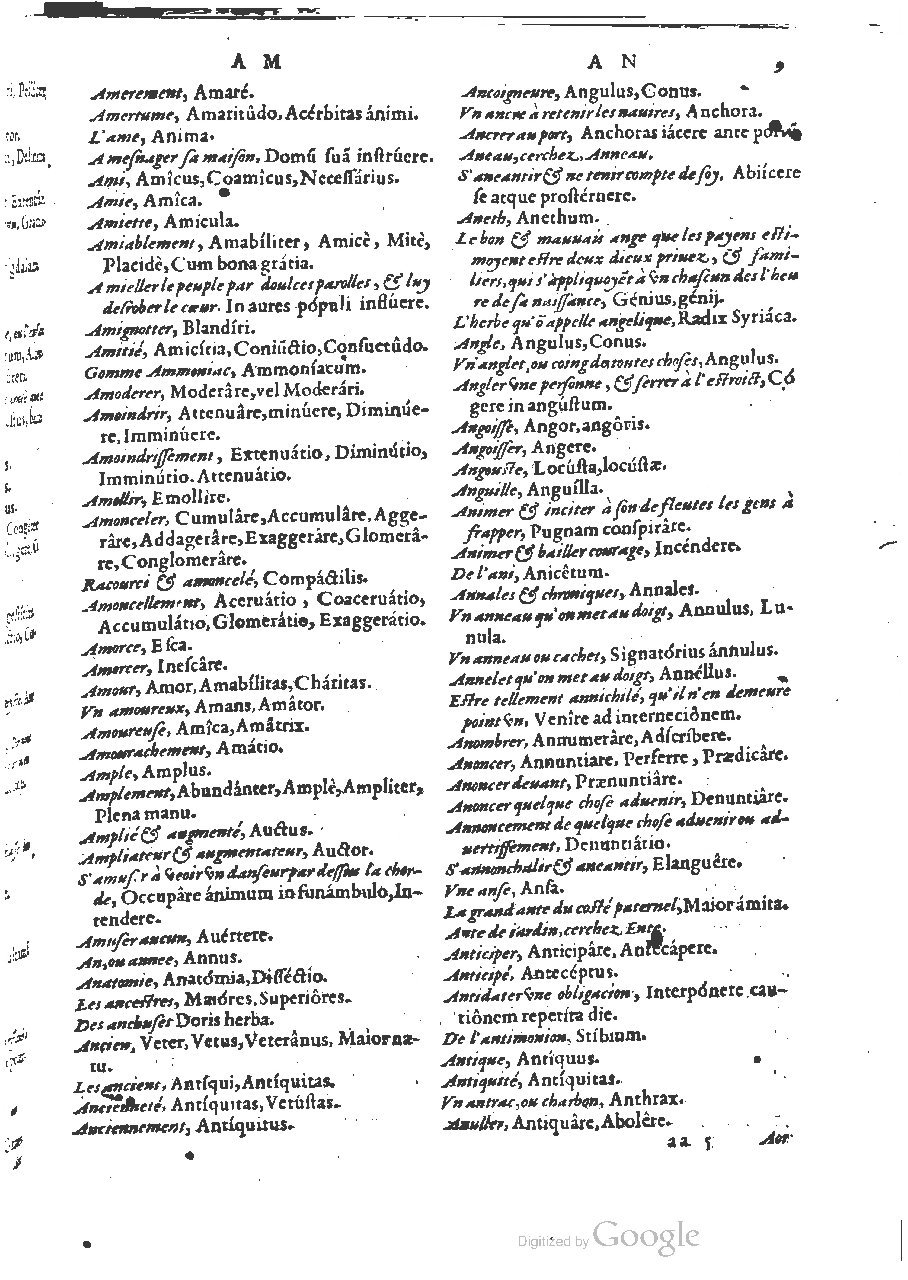 1564 - Henri Hylaire et Louis Cloquemin - Trésor des mots et traits français - BSB Munich