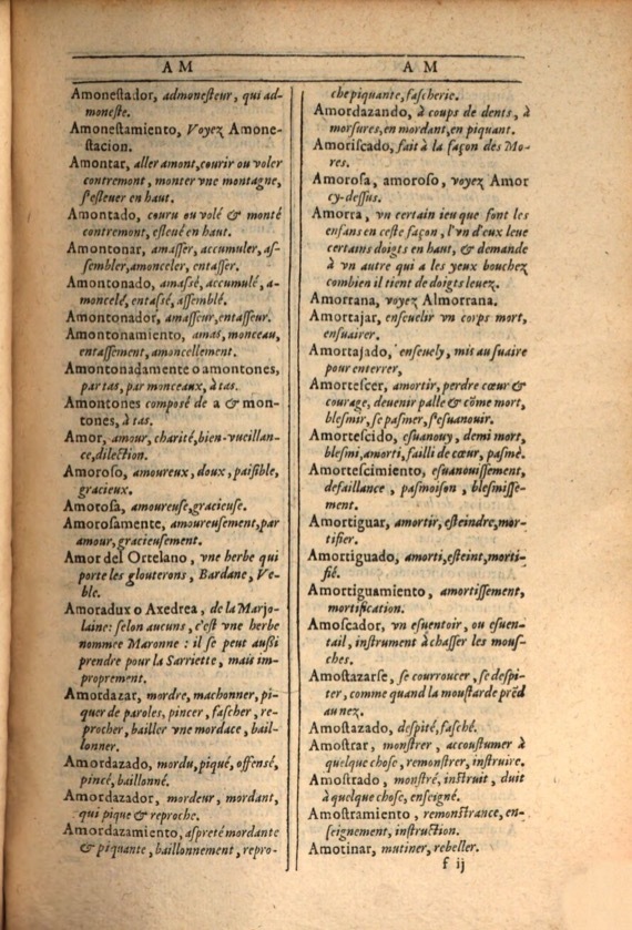 1607 - Marc Orry - Trésor des deux langues espagnole et française (Première et Seconde parties) - ÖNB Wien