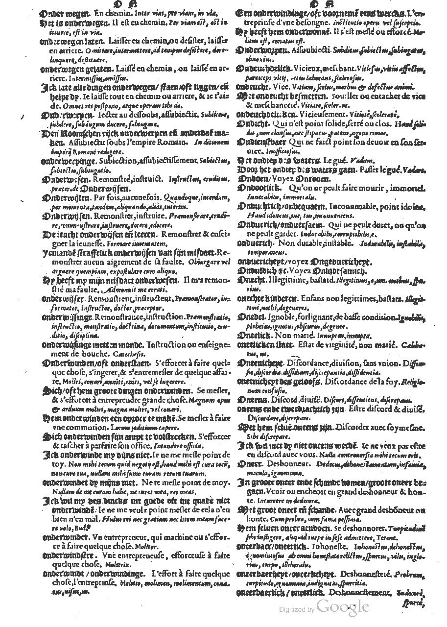 1573 - Christophe Plantin - Trésor du langage bas-allemand - BM Lyon