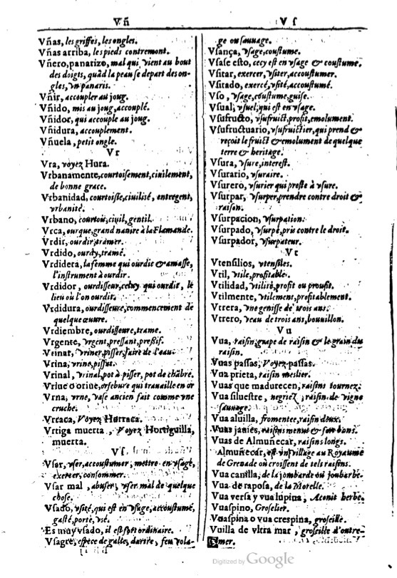 1616 - Veuve Marc Orry - Trésor des deux langues espagnole et française (Première et Seconde parties) - BM Lyon