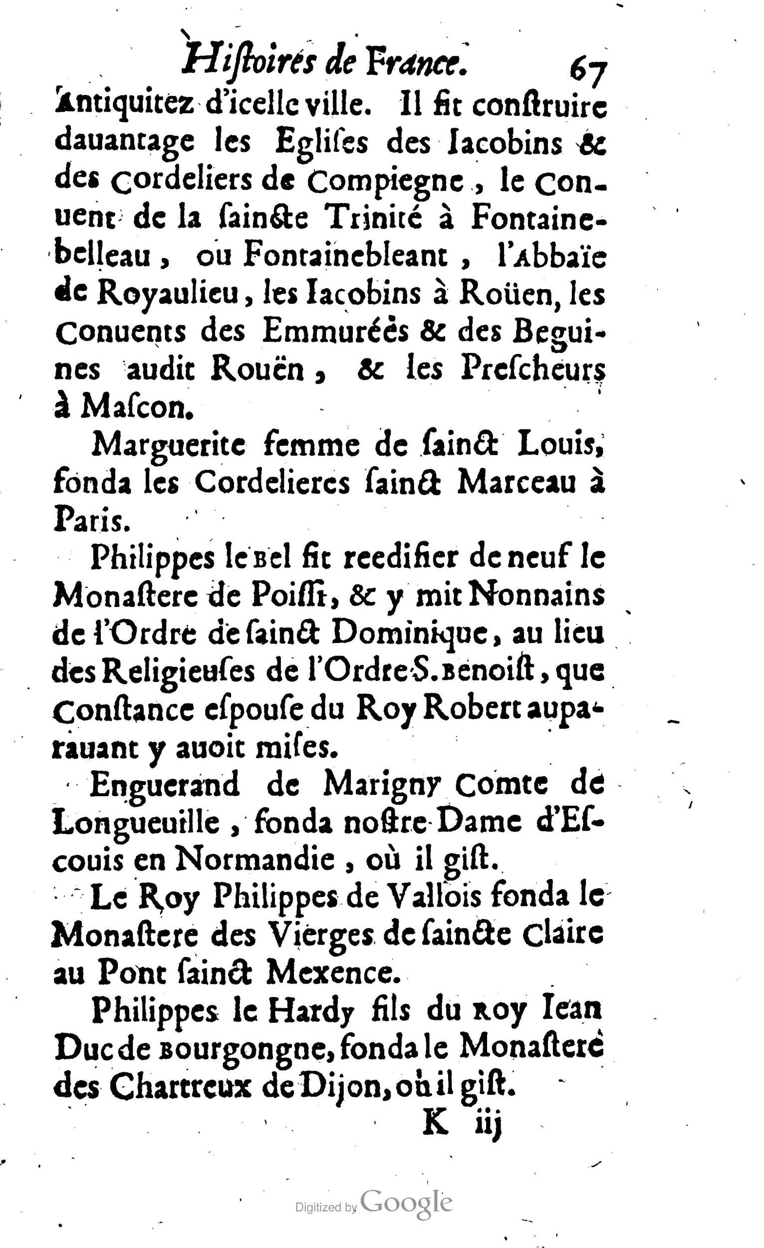 1638 - Jean Corrozet - Trésor des histoires de France - BM Lyon