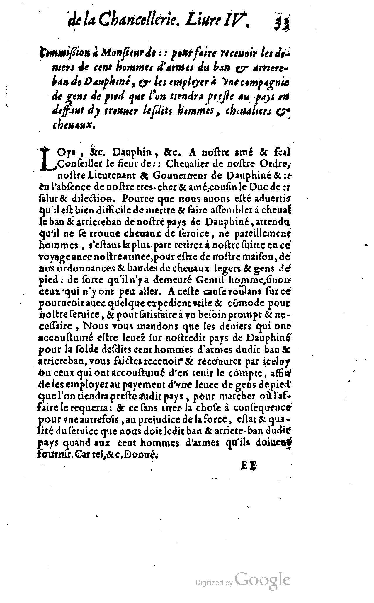 1614 - Jean Richer - Trésor du nouveau style et protocole de la chancellerie de France - BSB Munich