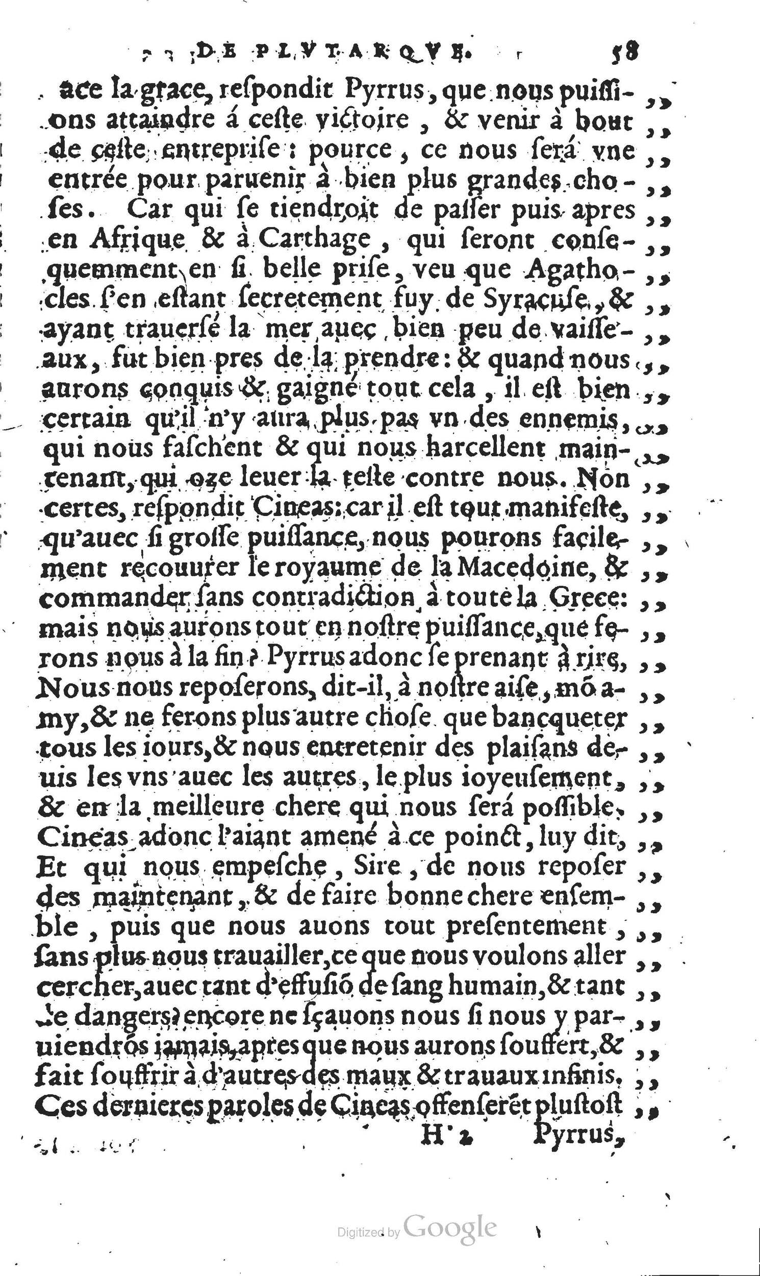 1567 - Willem Silvius - Trésor des vies de Plutarque - Anvers Musée Plantin-Moretus
