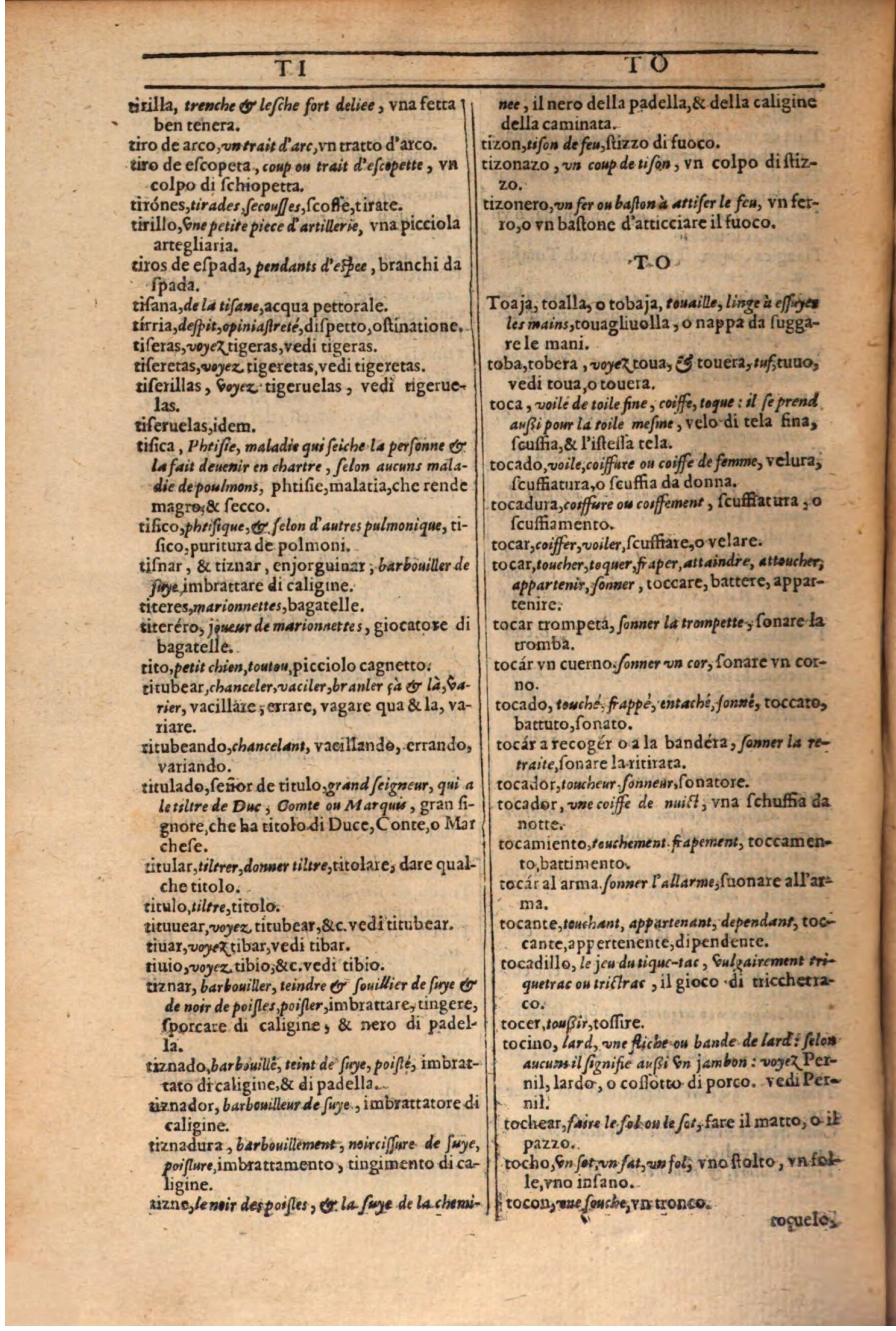 1609 - Philippe Albert et Alexandre Pernet - Trésor des trois langues française, italienne et espagnole (Première partie) - BSB Munich 1609 - Philippe Albert et Alexandre Pernet - Trésor des trois langues française, italienne et espagnole (Première partie) - BSB Munich