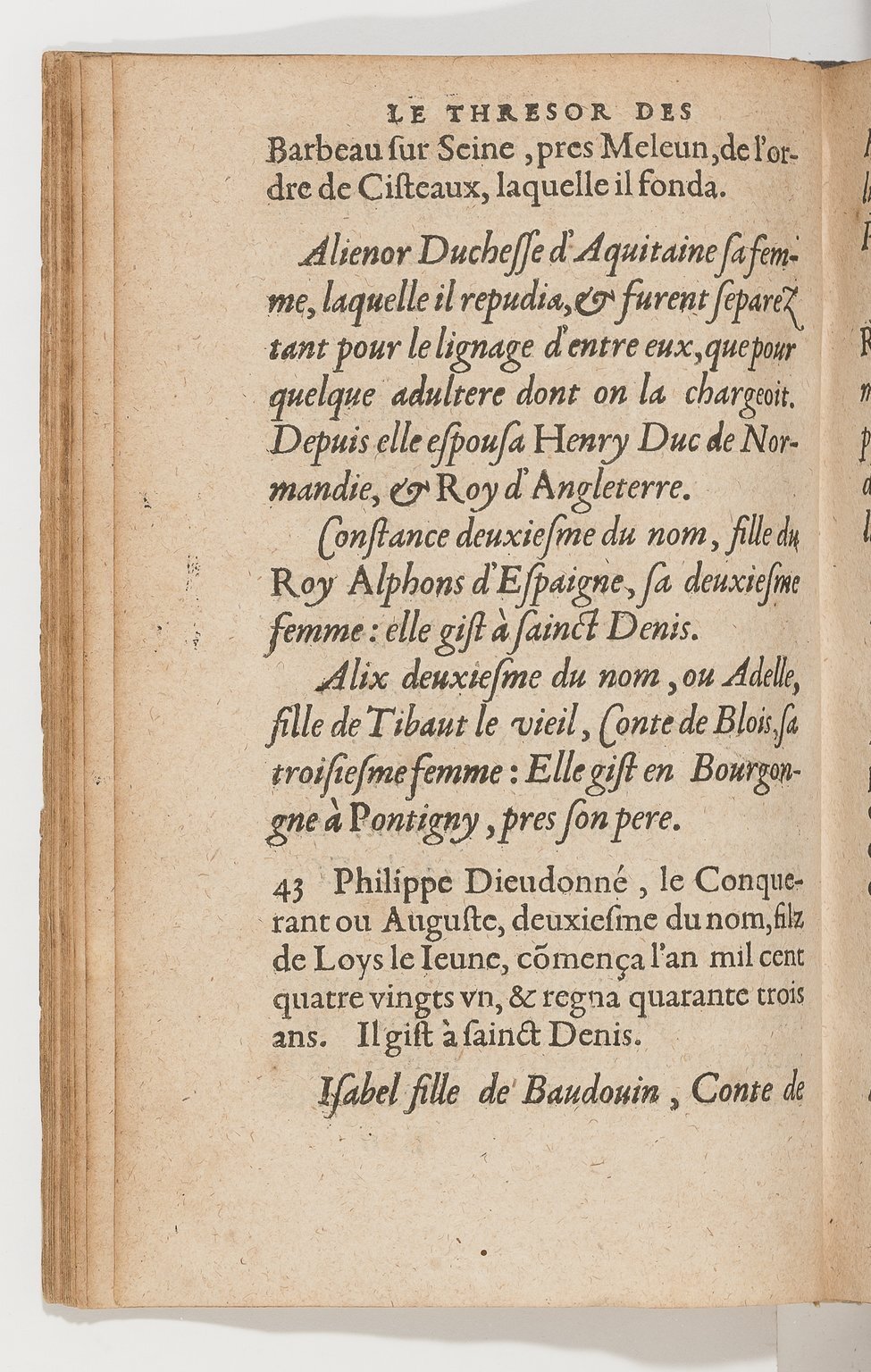 1583 - Galiot Corrozet - Trésor des histoires de France - BnF