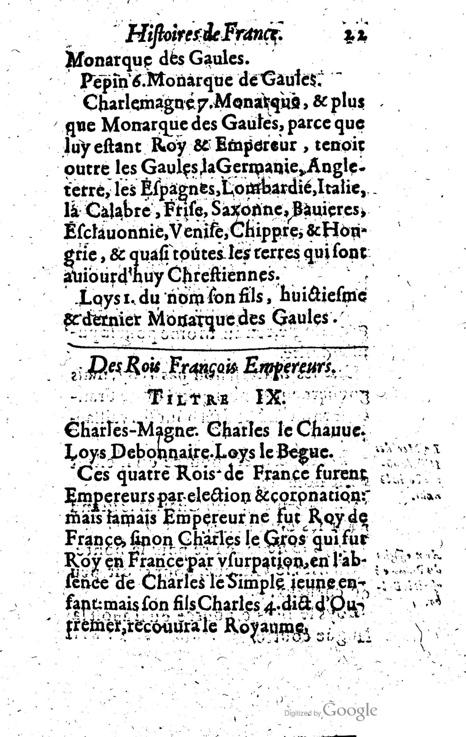 1619 - Jean Corrozet - Trésor des histoires de France - Anvers Musée Plantin-Moretus