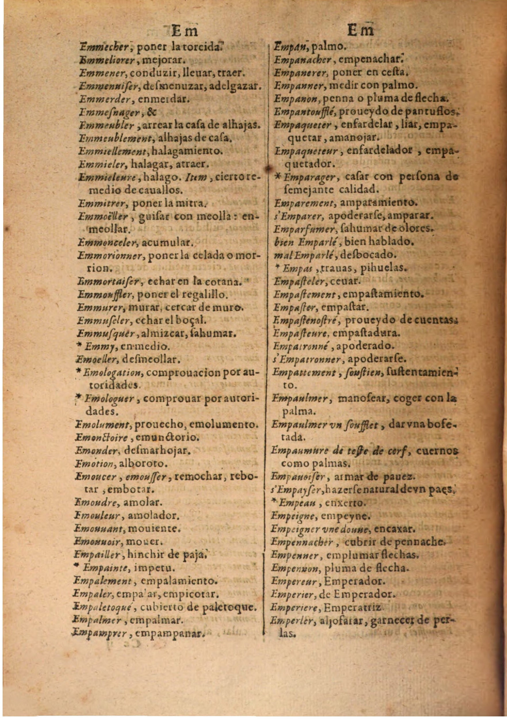 1645 - A. de Sommaville et A. Courbé - Trésor des deux langues espagnole et française (Seconde partie) - BSB Munich