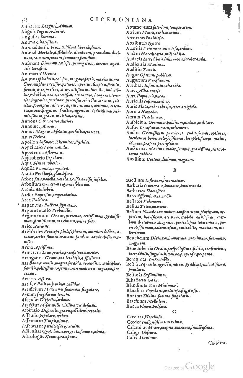1585 - Simphorianum Beraud et Stephanum Michaëlem - Trésor des mots et traits français - Barcelone