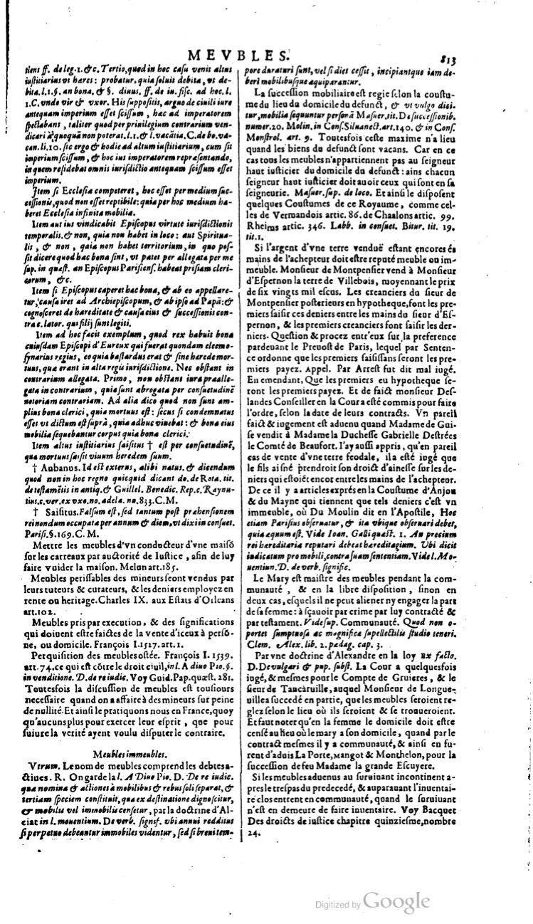 1629 - Veuve Nicolas Buon - Trésor du droit français (21754 T. 2) - BM Lyon