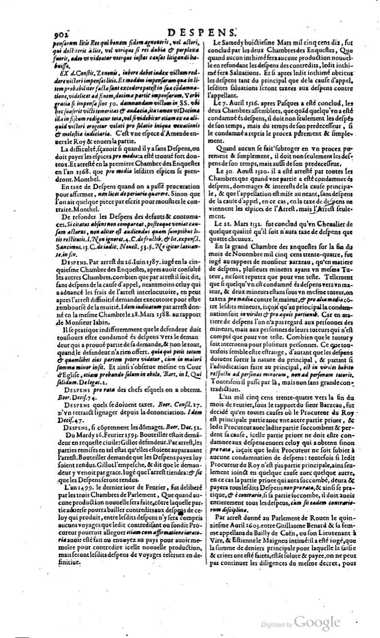 1629 - Veuve Nicolas Buon - Trésor du droit français (29620 T. 1) - BM Lyon