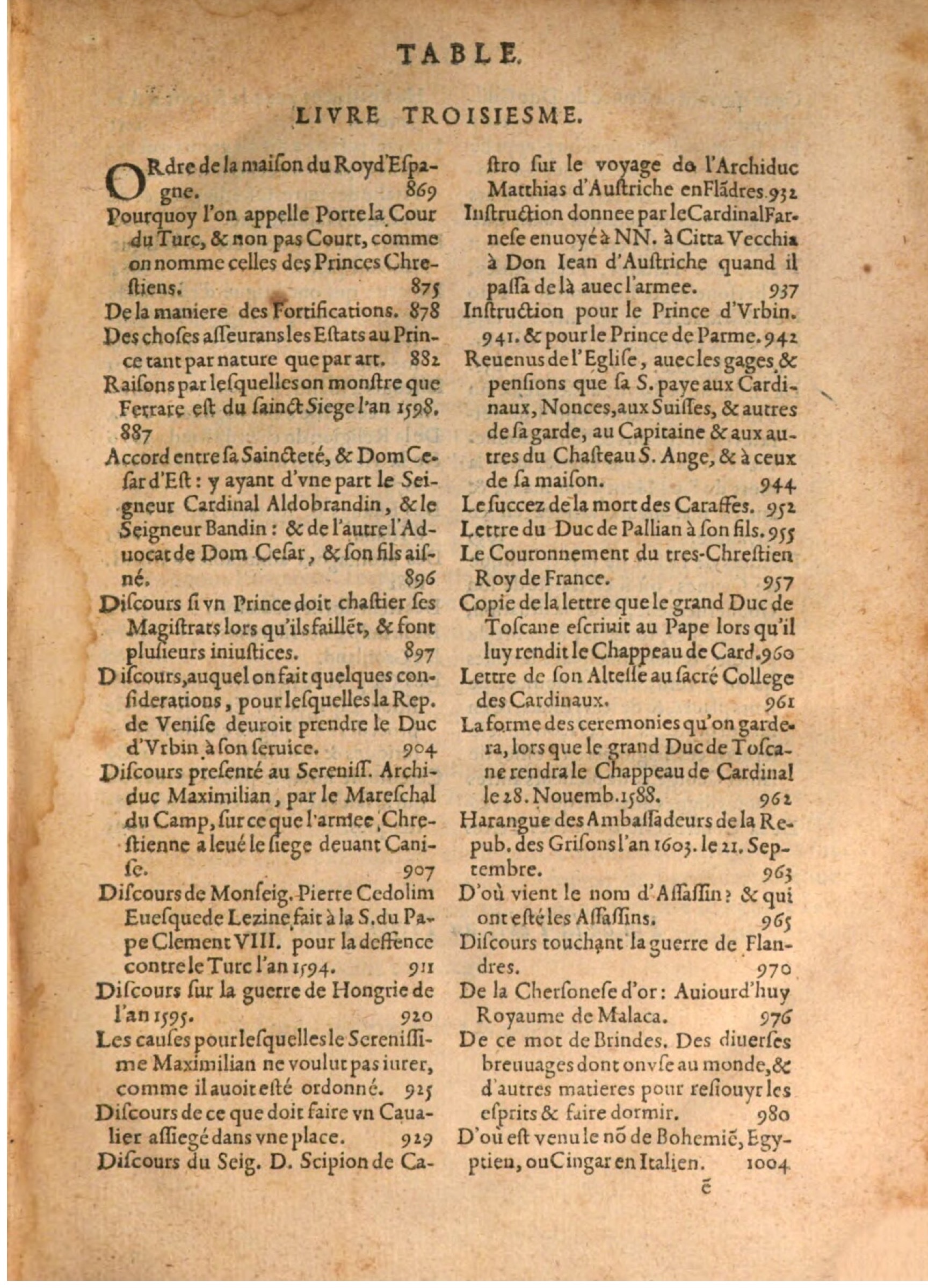 1608 - Pierre Chevalier - Trésor politique - BSB Munich