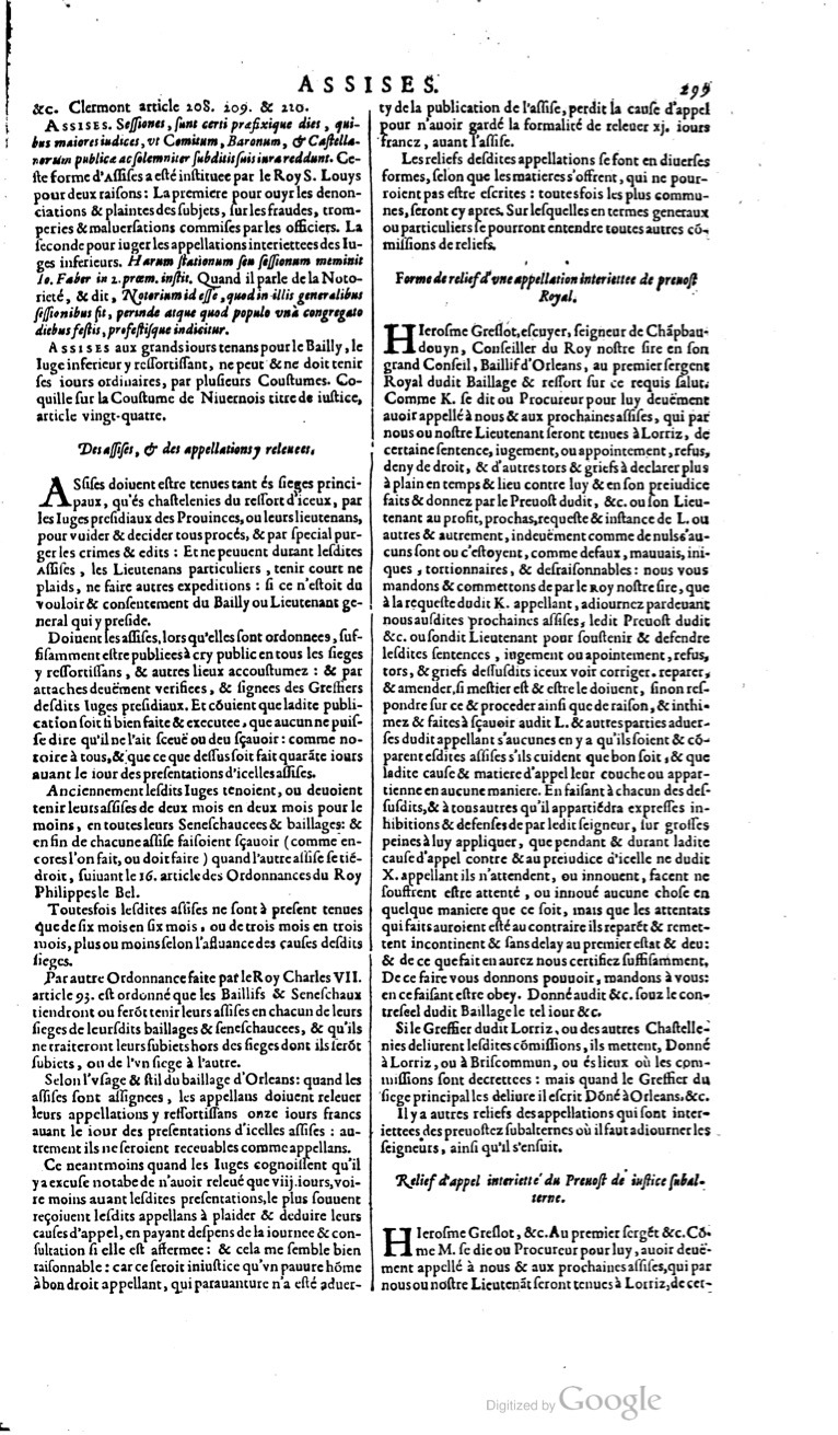 1629 - Veuve Nicolas Buon - Trésor du droit français (21754 T. 1) - BM Lyon