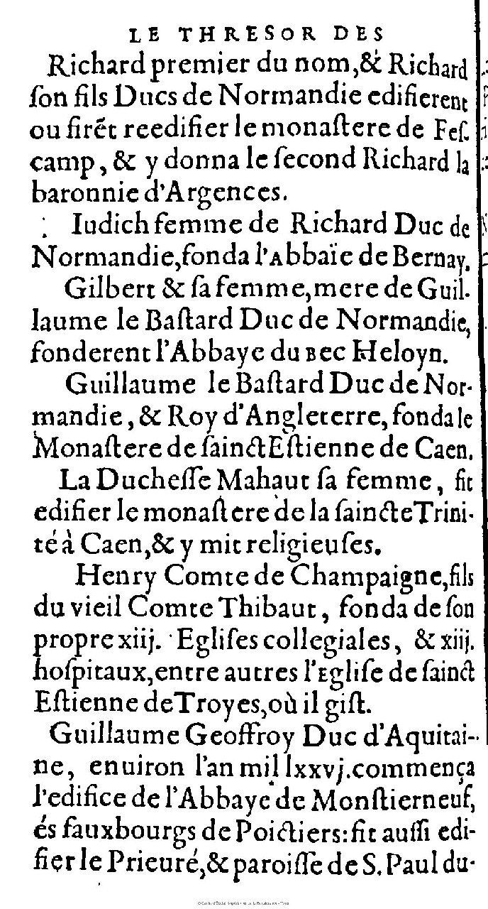 1603 - Galiot Corrozet - Trésor des histoires de France - Michigan